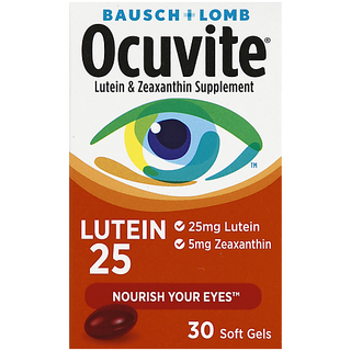 Ocuvite Bausch & Lomb Lutein 25 Eye Vitamin Soft Gels - 30ct