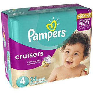 Pampers Cruisers Diapers, Size 4 (22-37 Lb), Sesame Street