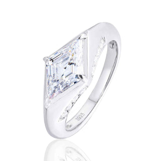 Lumière Rhombus 3.5CT Moissanite Engagement Ring