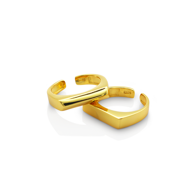 Caresse stack rings set