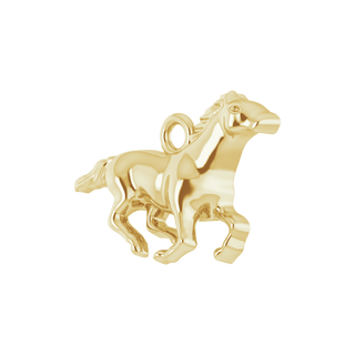 Élan Équestre 14K Yellow Gold Horse Dangle