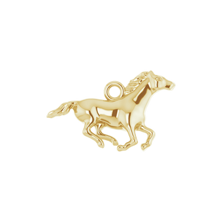 Élan Équestre 14K Yellow Gold Horse Dangle