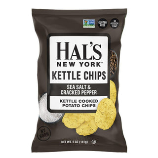 Hal's York Kettle Chips Sea Salt & Cracked Pepper 56.7 G
