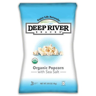 Deep River Snacks Organic Popcorn With Sea Salt, 5/8-Ounce Bags