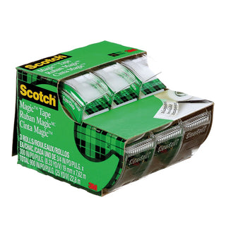 Scotch Magic Tape In Handheld Dispenser, 3/4" X 300", 1" Core, Clear