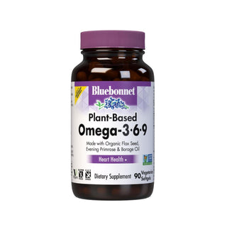 Bluebonnet Plant Based Omega 3-6-9 1000 Mg, 90 Softgels