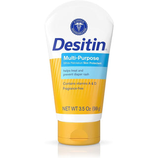 Desitin Skin Protectant And Diaper Rash Ointment Multi-Purpose With Vitamins A & D, Travel Size, 3.5. Oz Tube