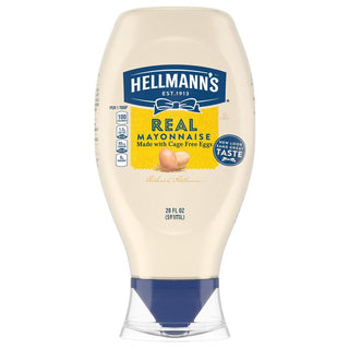 Hellmann's Real Mayonnaise Squeeze Bottle, 20 Ounce