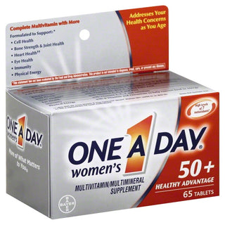 One A Day Women's 50+ Healthy Advantage Multivitamin/Multimineral Supplement Tablets 65 Ct Bottle