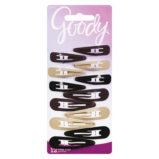 Goody Hair Snap Clips, 12ct