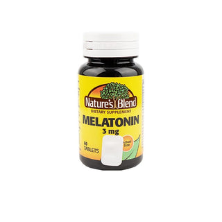 Nature's Blend Melatonin 3 mg – Sleep Support (60 Tablets)