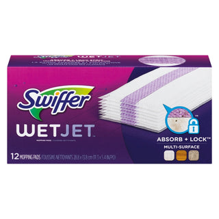 Swiffer Wet Jet Hardwood Floor Cleaner, Spray Mop Pad Refill, Multi Surface