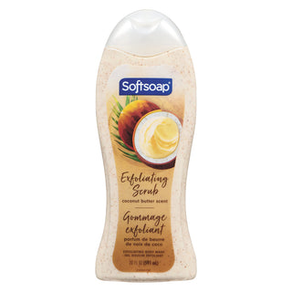 Softsoap Body Wash, Coconut Butter Scrub - 20 Fl Oz