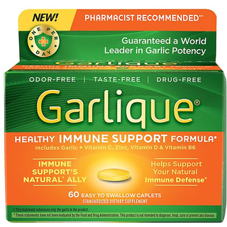 Garlique Healthy Immune Support Formula Supplement Caplets