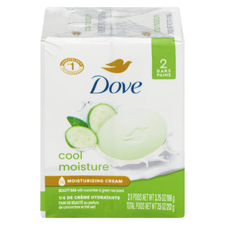 Dove Cool Moisture Beauty Bar - 4.25 oz (2 Count) - Cucumber & Green Tea