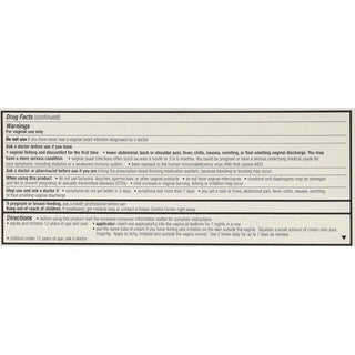 G & W Miconazole Nitrate Vaginal Cream 2% (1.59 Oz 45g)