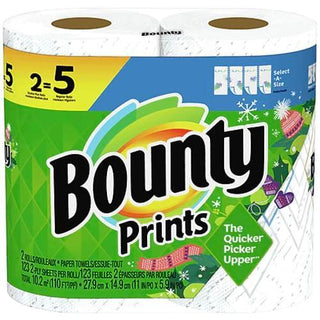 Bounty Select-a-Size Paper Towels, White, 4/Pack