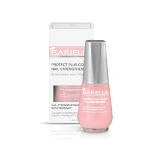 Barielle Protect Plus Color Nail Strengthener, Dark Pink, 0.5 Ounce