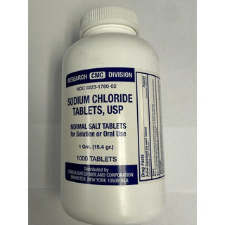 Sodium Chloride USP (1 Gram) – 1,000 Tablets