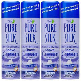 Pure Silk Moisturizing Shave Cream For Women Coconut & Oat Flour 8.0 Oz