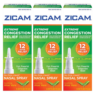 Zicam Extreme Congestion Relief, No Drip Liquid Nasal Spray, Soothing Aloe Vera, 0.5 Fl Oz (15 Ml)