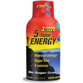5-Hour Energy Shot, Regular Strength, Berry Flavor 1.93 Fl Oz