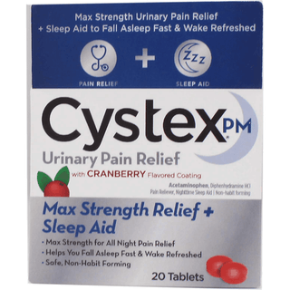 Cystex PM Extra Strength Pain Relief, 20 Ct
