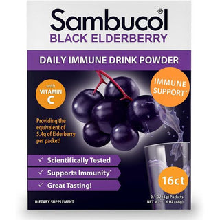 Sambucol Daily Immune Drink Powder, Black Elderberry