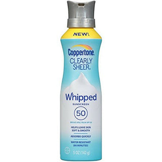 Coppertone Clearly Sheer Whipped Sunscreen - SPF 50 - 5 Oz