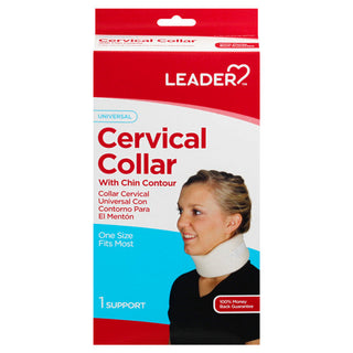Leader Cervical Collar Support Braces With Chin Contour 2.5 Inch