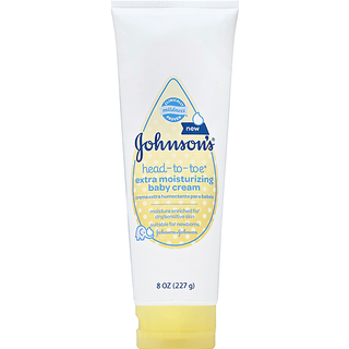 Johnson's Head-to-Toe Extra Moisturizing Baby Cream, 8 Oz