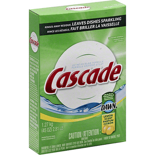 Cascade Dishwasher Detergent, Lemon Scent 45 Oz