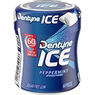 Dentyne Ice Peppermint Sugar Free Gum, 60 Piece Bottle
