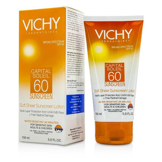 Vichy Laboratories Capital Soleil SPF 60 Soft Sheer Sunscreen Lotion, 5 Oz