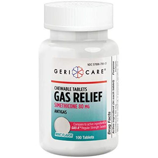 GeriCare Semithicone 80 Mg Gas Relief Chewable Tablets
