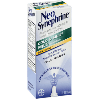Neo Synephrine Cold & Sinus Mild Strength Spray