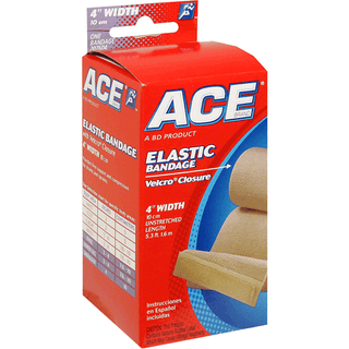 ACE Elastic Bandage With Velcro Closure, 4 Inch Width