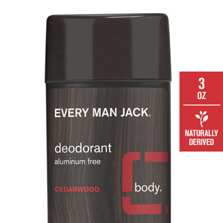 Every Man Jack Body Deodorant - Cedarwood - Aluminum Free - 3 Oz