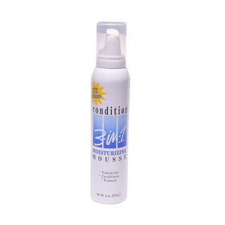 Condition Mousse, Moisturizing, 3 In 1 6 Oz