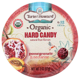 Torie & Howard Organic, Pomegranate Nectarine Hard Candy 2 Oz