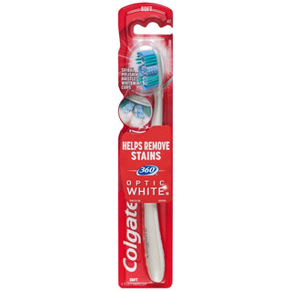 Colgate 360 Optic White Toothbrush, Soft