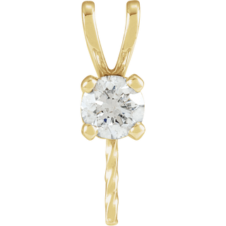Amélie Pearl Diamond Pendant 1/6 CT Natural Diamond