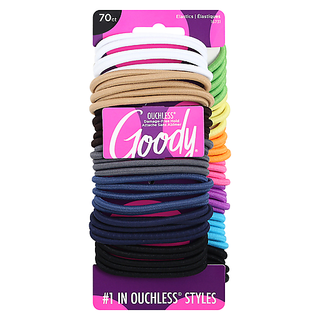 Goody Ouchless No Metal Elastics - 70ct