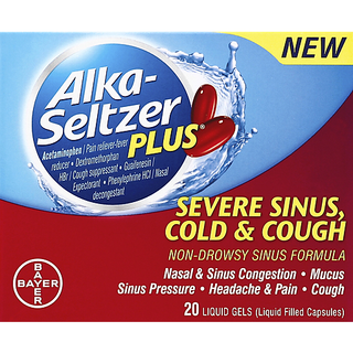 Alka-Seltzer Plus Severe Sinus, Cold & Cough, Liquid Gels