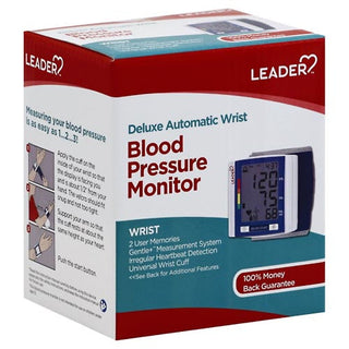 Leader Health Care Blood Pressure Monitor, Deluxe Automatic Wrist