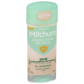 Mitchum Natural Power Gel Cream For Women, Sweet Jasmine - 3.4 Oz