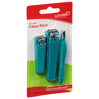 Leader® Easy Grip Clipper & Tweezers Value Pack
