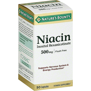 Nature's Bounty Flush Free Niacin 500 Mg - 50 Capsules