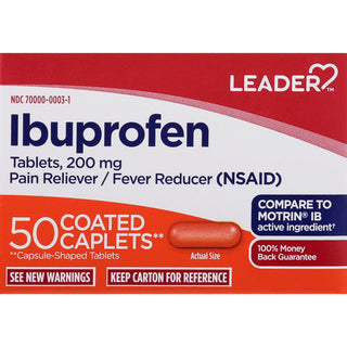 Leader, Ibuprofen, 200 Mg, Coated Caplets