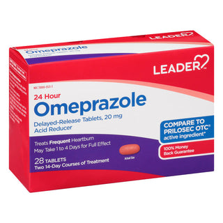 Leader Health Care Omeprazole, 20 Mg, Tablets